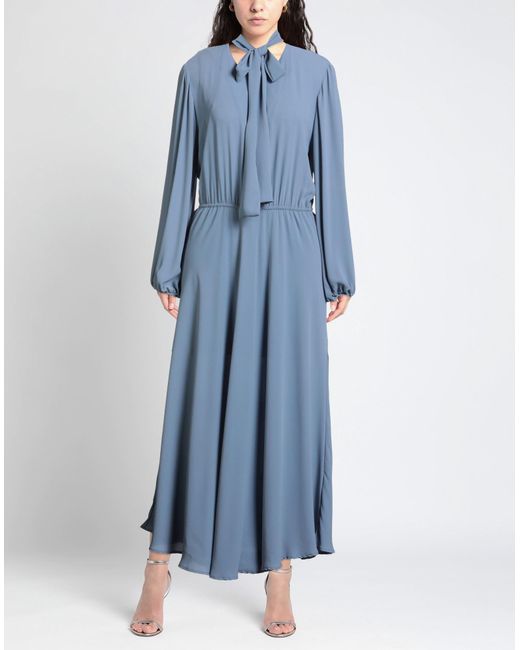 Soallure Blue Maxi-Kleid