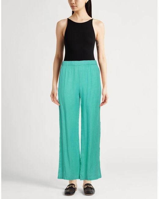 120% Lino Green Trouser