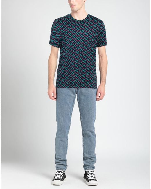 Camiseta Versace de hombre de color Blue