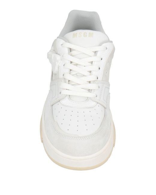 MSGM White Trainers for men