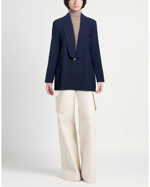 Rebel Queen Blue Blazer Polyester