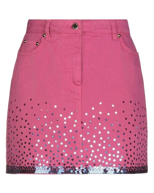 Alberta Ferretti Pink Denim Skirt
