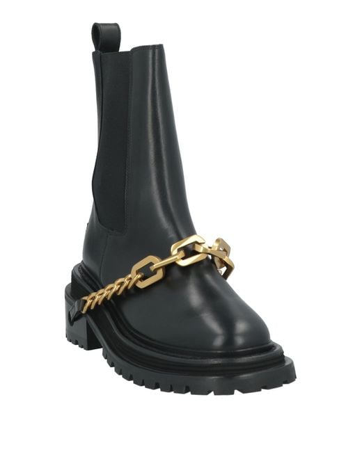 Sandro Black Ankle Boots Leather