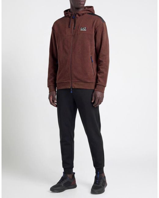 Sudadera EA7 de hombre de color Brown