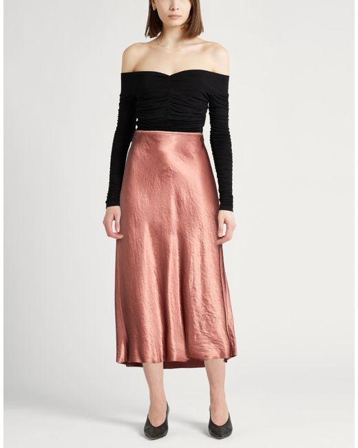 Vince Pink Midi Skirts