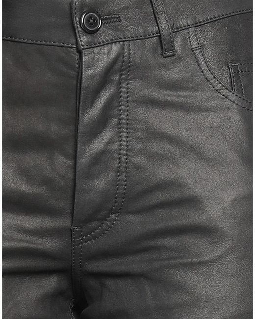Ann Demeulemeester Gray Pants Soft Leather