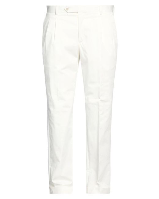 Barba Napoli White Pants for men