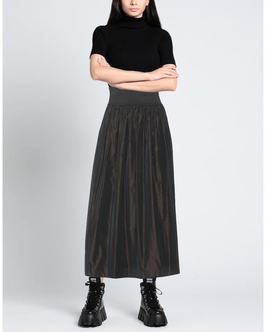 Alpha Studio Black Midi Skirt