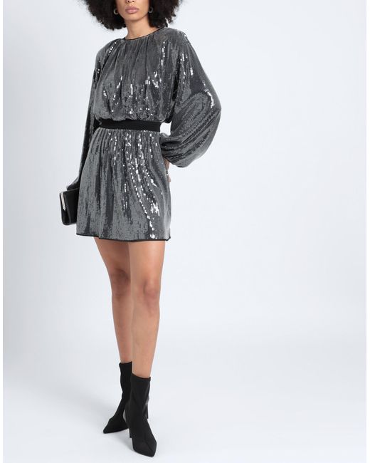 Diane von Furstenberg Gray Mini-Kleid