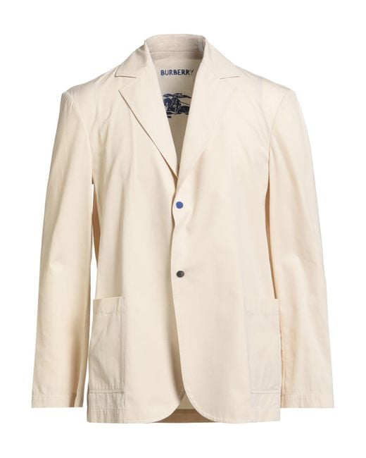 Burberry Natural Blazer Cotton, Viscose, Polyester for men