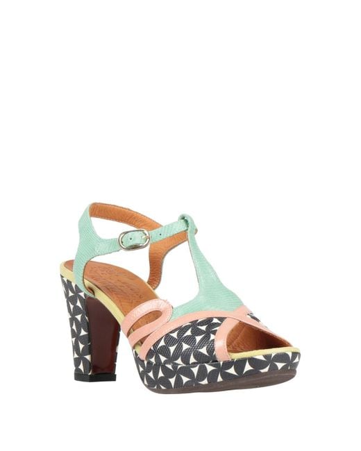 Chie Mihara White Light Sandals Leather