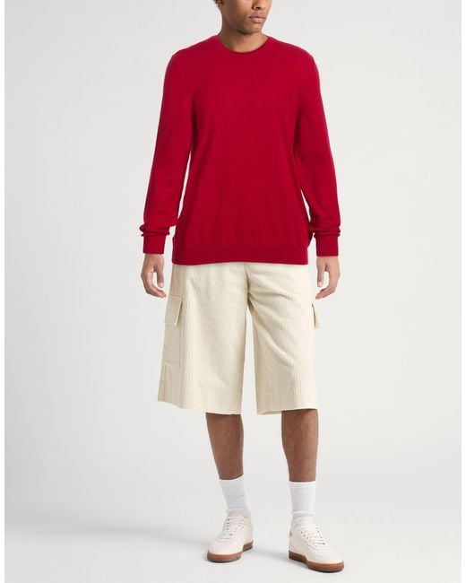 Fedeli Red Sweater Cashmere for men