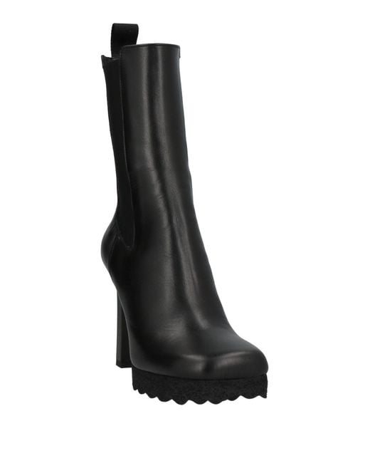 Off-White c/o Virgil Abloh Black E Leder -Knöchelstiefel