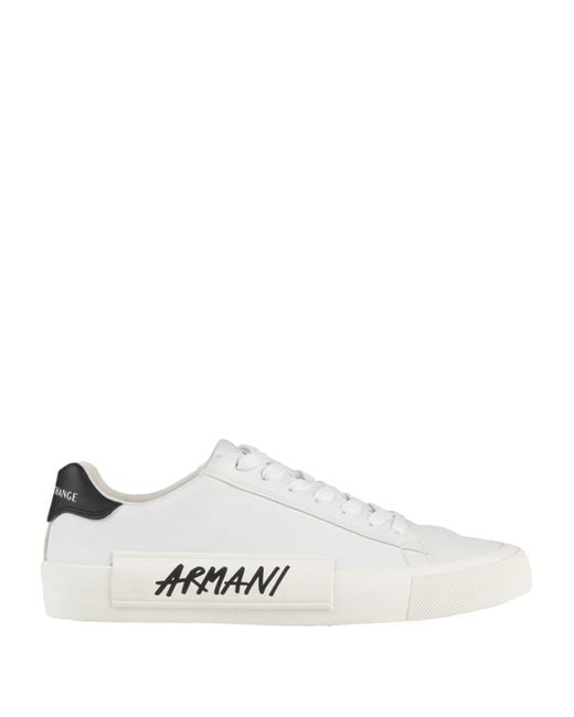 ARMANI EXCHANGE White Trainers for men