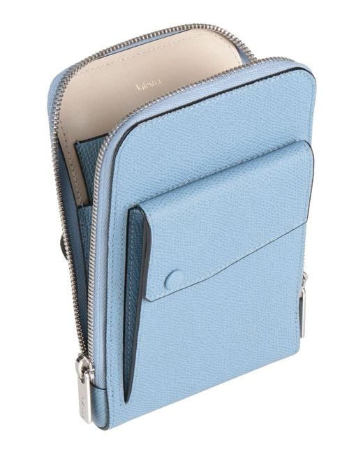 Valextra Blue Cross-Body Bag Calfskin