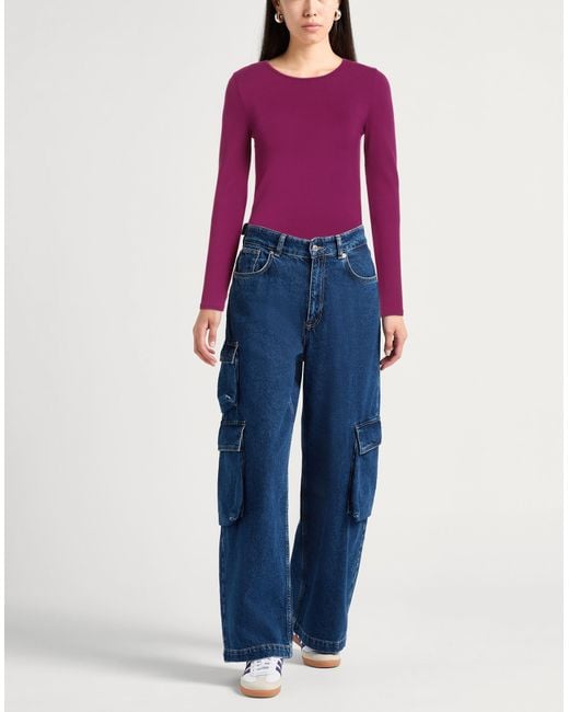 Pinko Purple T-Shirt Viscose, Elastane