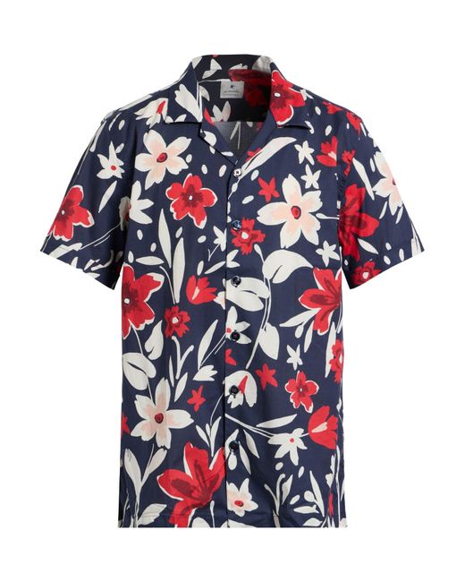 BASTONCINO Blue Shirt Cotton, Elastane for men
