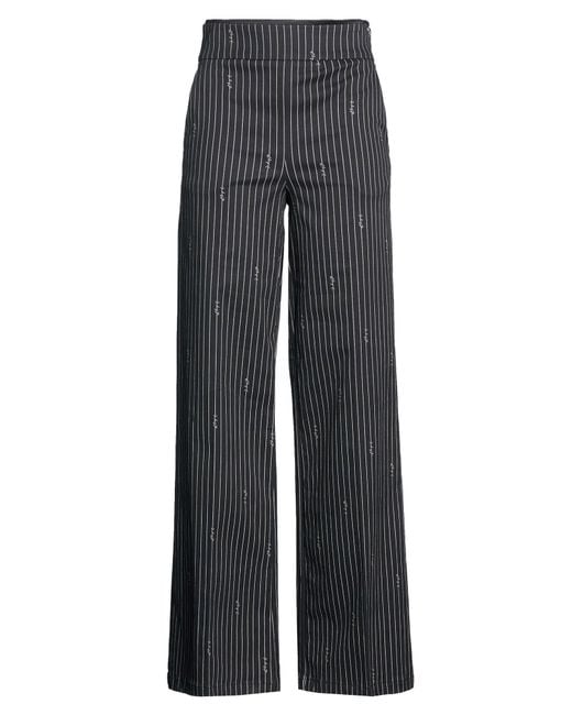 Blugirl Blumarine Gray Pants Cotton, Elastane