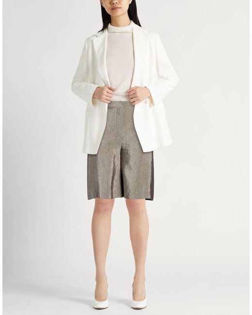 Alysi Gray Shorts & Bermuda Shorts