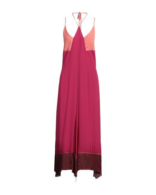 SIMONA CORSELLINI Pink Maxi-Kleid