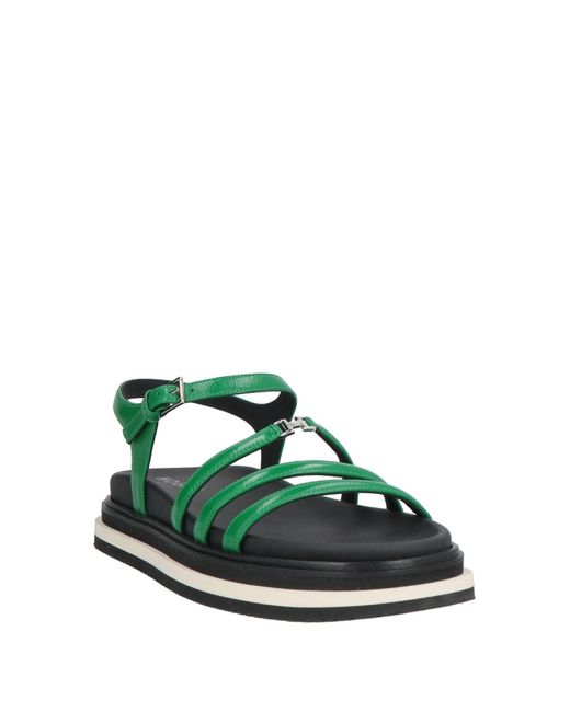 Hogan Green Sandals Leather