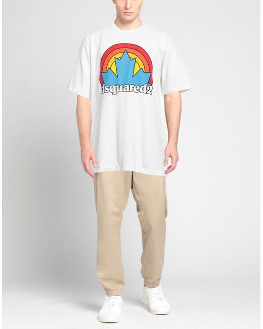 DSquared² White T-shirt for men