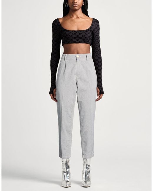Haikure Gray Pants Cotton, Elastane
