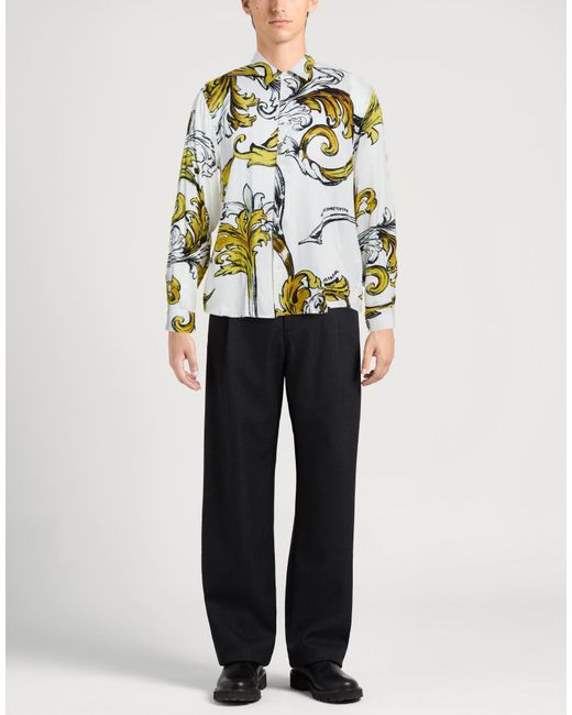 Versace Jeans Couture White Shirt Viscose for men