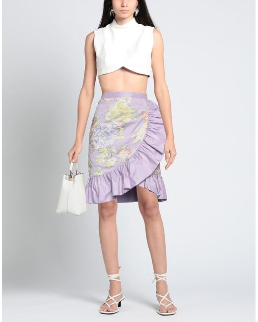 Rodarte Purple Mini Skirt