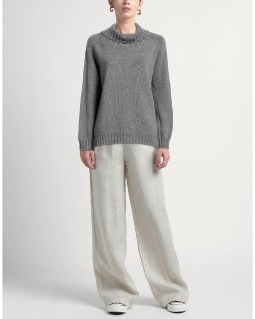 Aragona Gray Turtleneck Cashmere