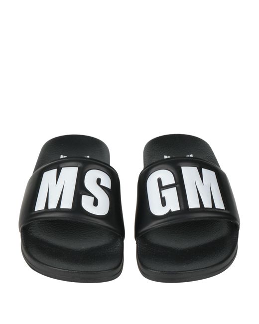 MSGM Black Sandals