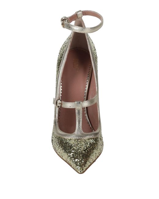 Red(v) Metallic Pumps Leather