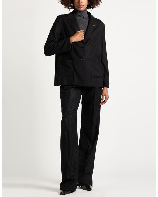 Lardini Black Blazer Polyester