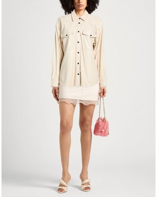 Isabel Marant Natural Ivory Shirt Polyester, Polyurethane