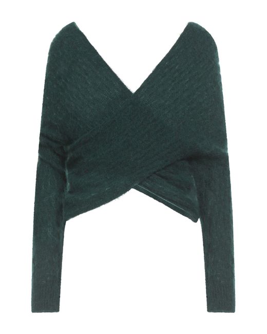 Semicouture Green Dark Sweater Alpaca Wool, Polyamide, Virgin Wool