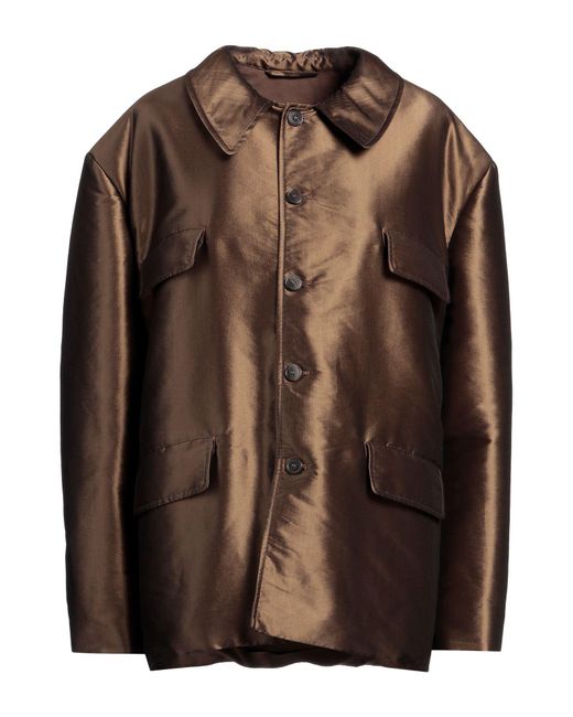Maison Margiela Brown Overcoat & Trench Coat