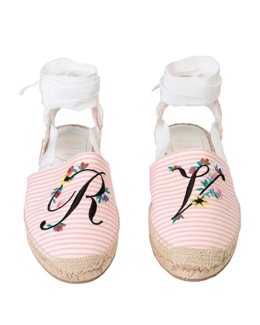 Roger Vivier Pink Espadrilles