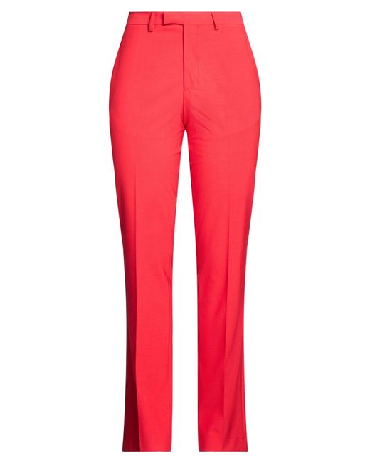 BRERAS Milano Red Pants Polyester, Virgin Wool, Elastane