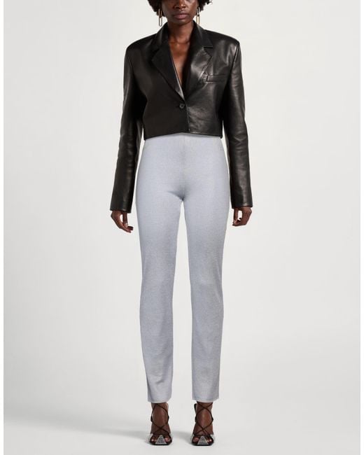Roberto Cavalli Gray Pants Viscose, Cupro, Polyester