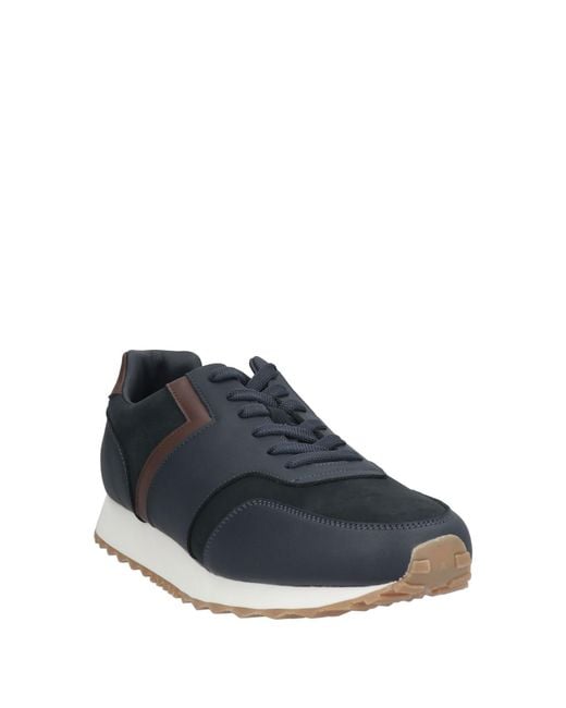 Paul & Shark Blue Sneakers Cow Leather for men