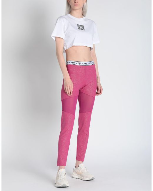 Chiara Ferragni Pink Leggings