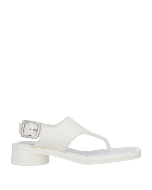 Maison Margiela White Sandals Leather