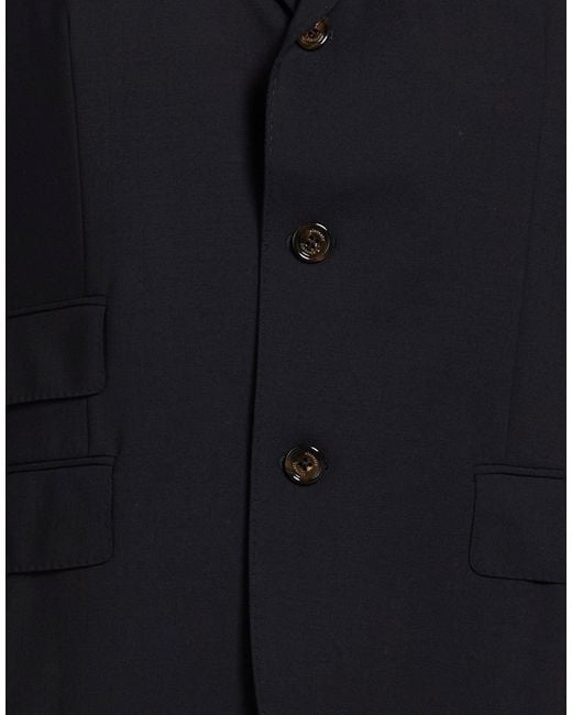 Eleventy Blue Midnight Blazer Wool, Elastane for men