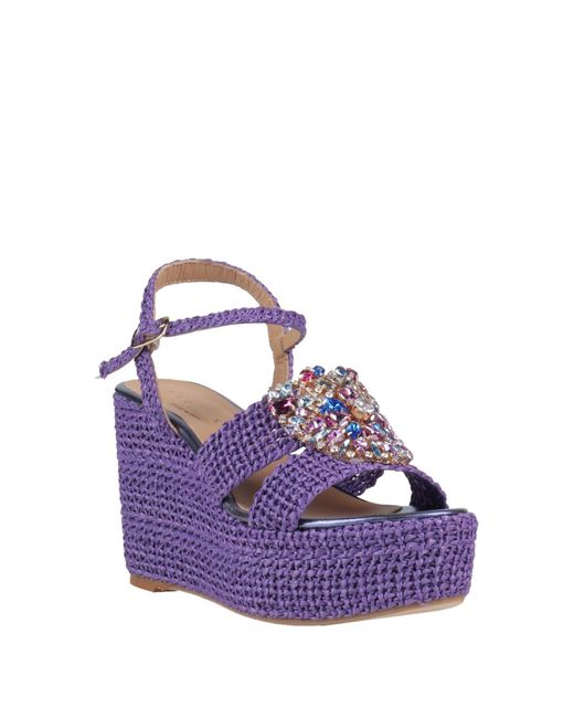 Fiorina Purple Sandals