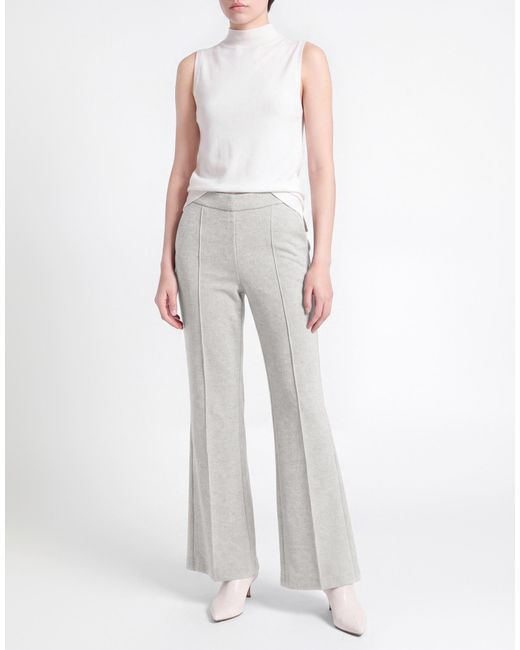 Cambio White Pants Viscose