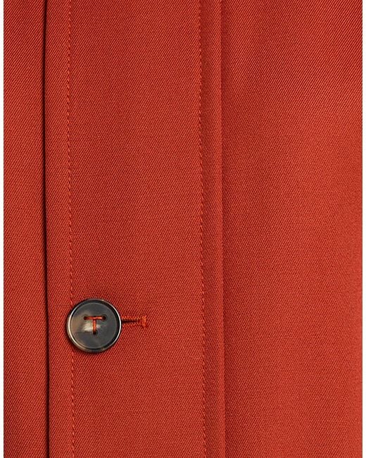 Tod's Red Rust Jacket Virgin Wool