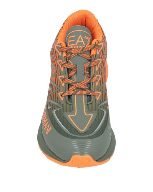 EA7 Orange Sneakers for men