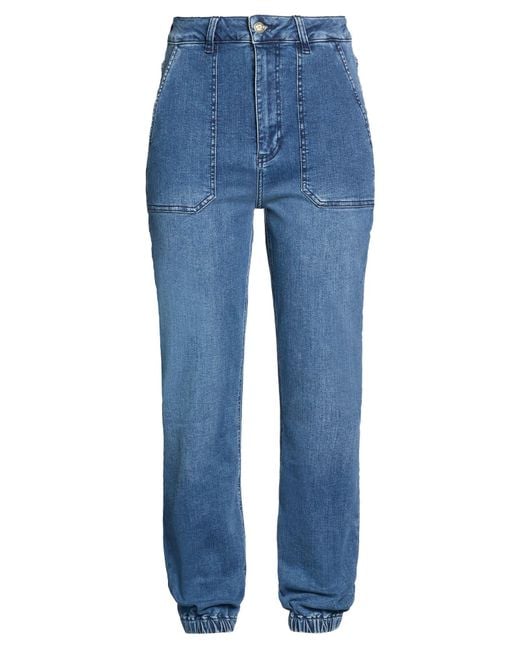 Rebel Queen Blue Jeans Cotton, Elastane