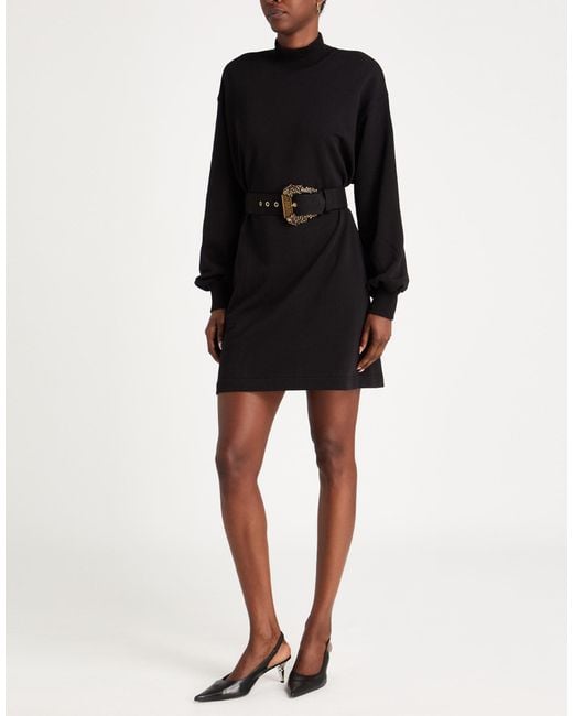 Versace Jeans Couture Black Mini Dress Cotton