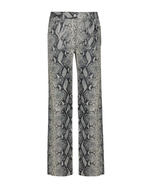 AllSaints Gray Pants Lambskin